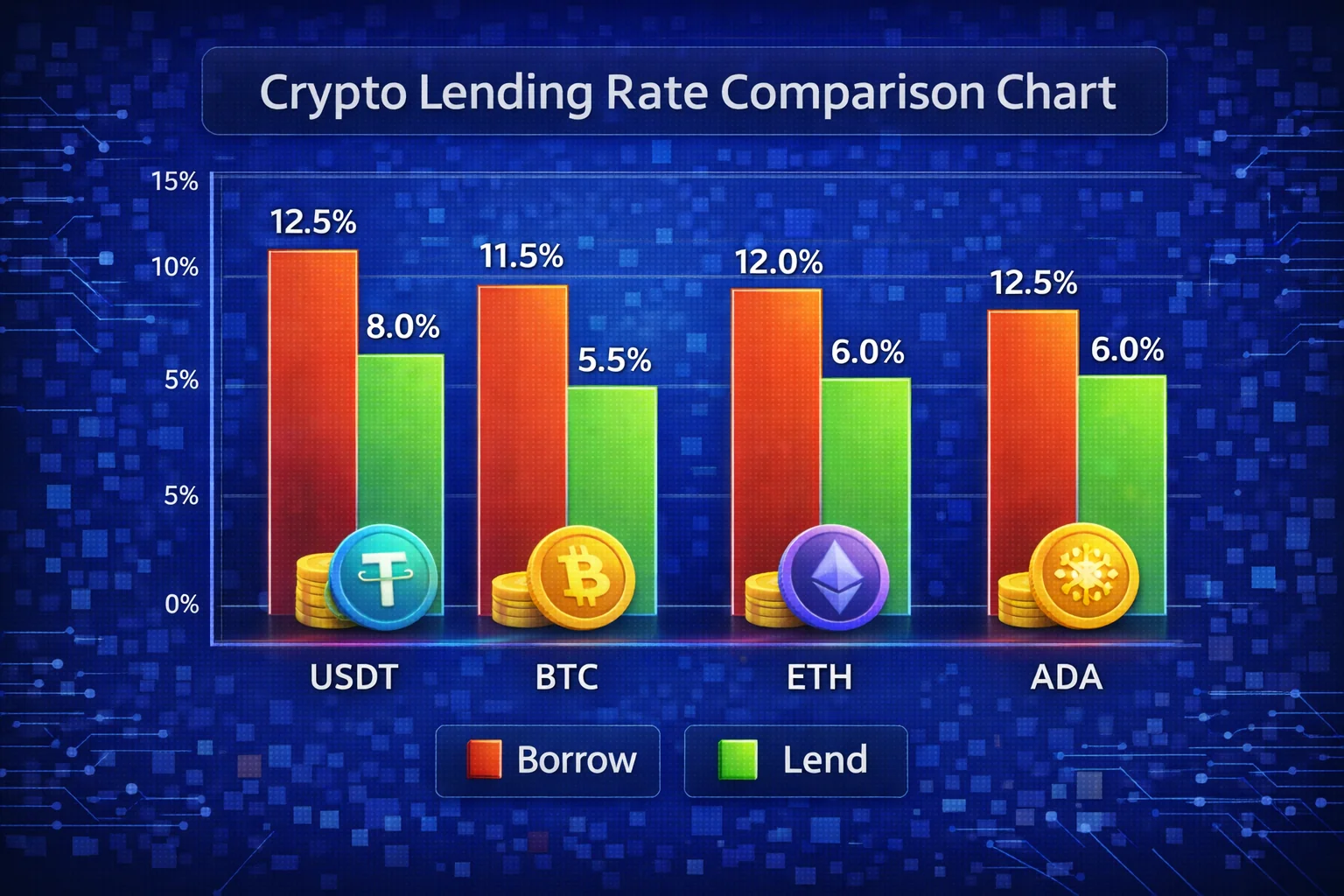  complete comparison of cryptocurrency lending interest rates across platforms