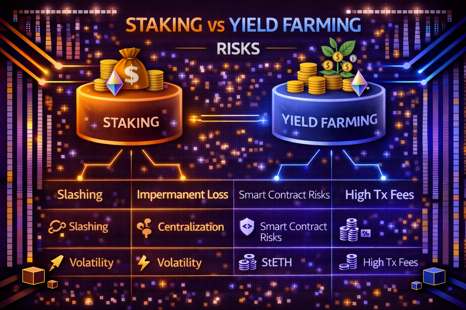 Risk profile comparison for direct restaking, liquid restaking, and multi-LST restaking approaches