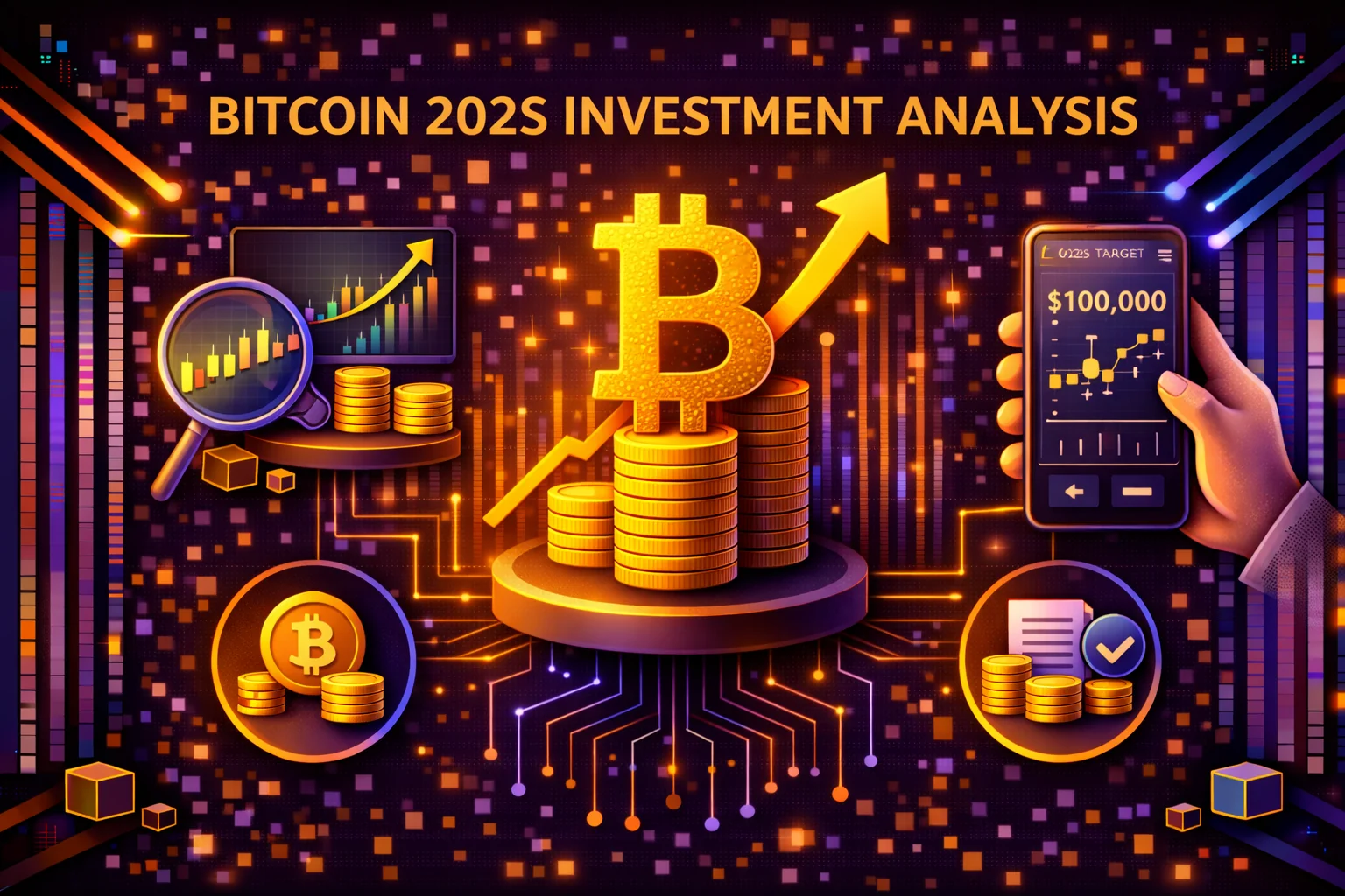 Bitcoin 2025 investment analysis showing price charts, market trends, and adoption metrics