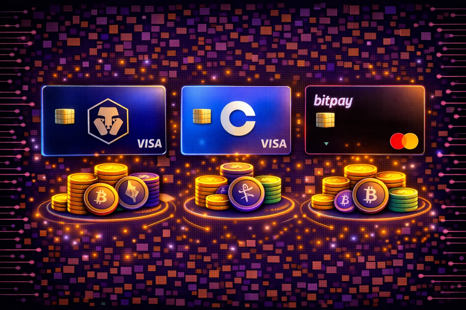Best cryptocurrency debit cards 2025 showing various card designs and features
