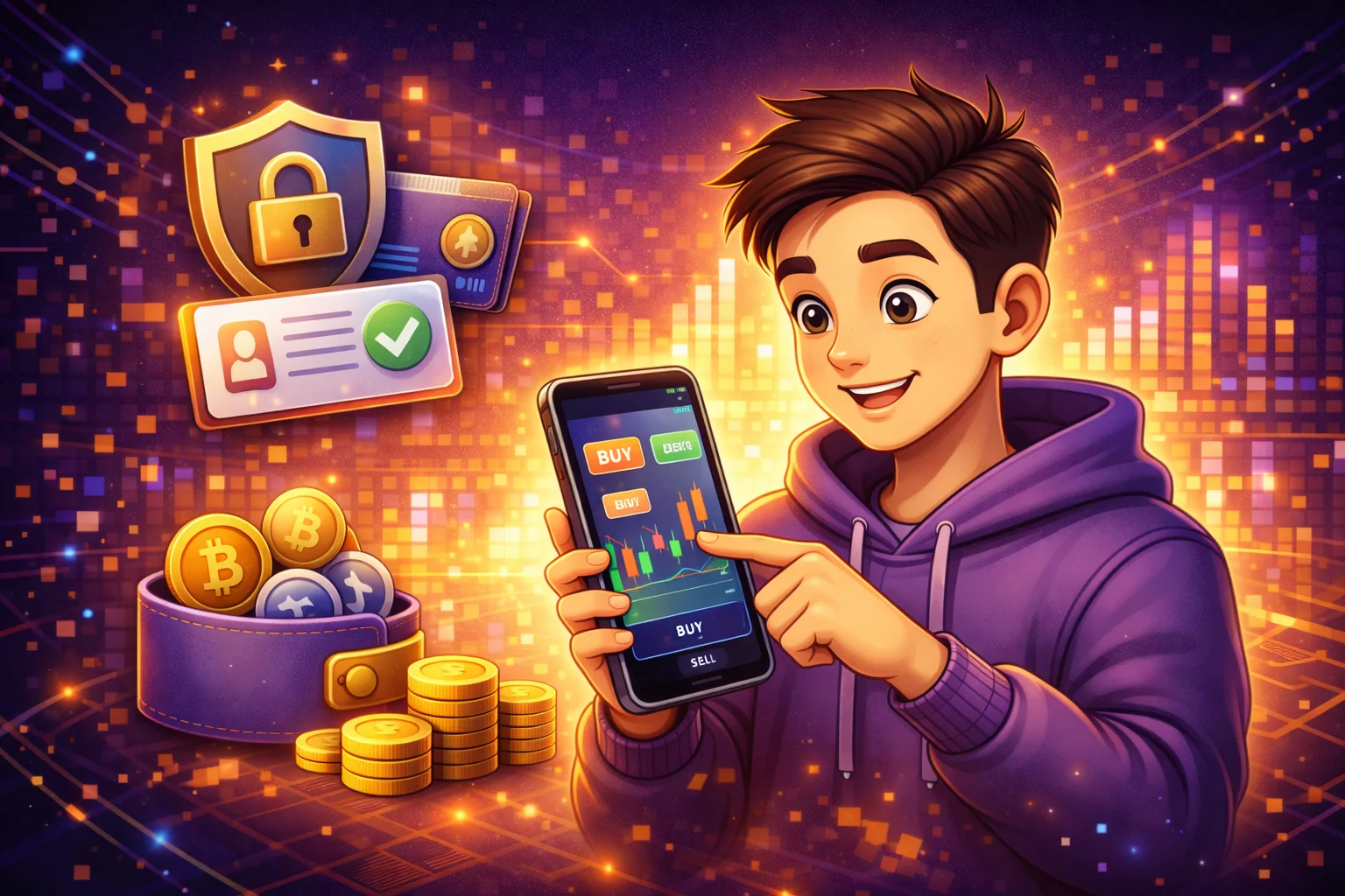 Comparison of top cryptocurrency exchanges for beginners showing security features, fees, and user interface ratings