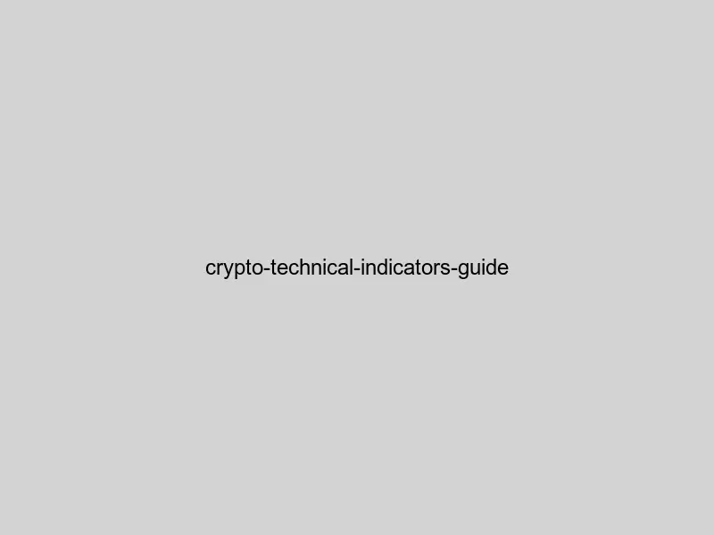 Popular technical indicators for cryptocurrency trading including RSI, MACD, and moving averages