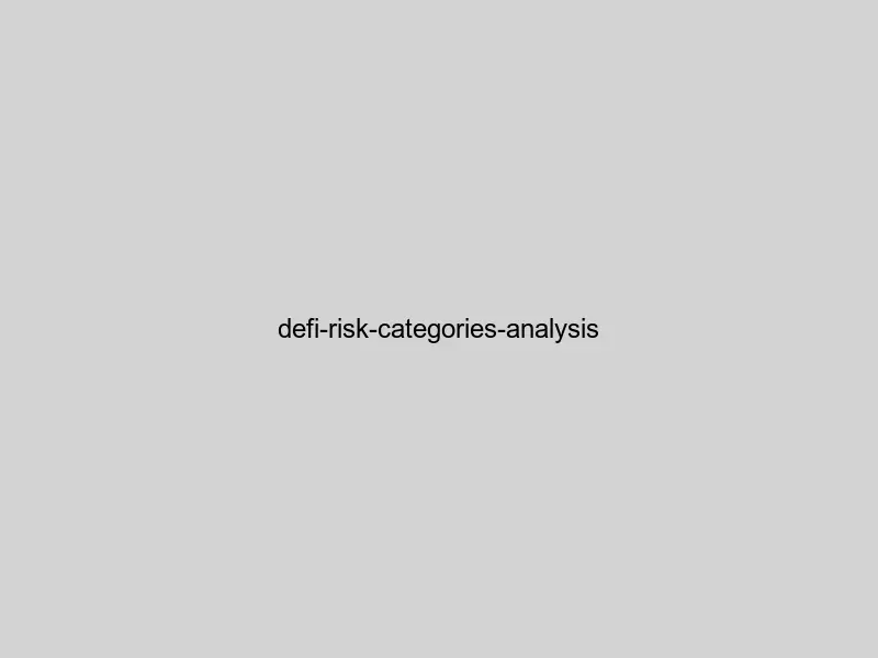 Comprehensive DeFi risk analysis showing smart contract, market, and operational risks