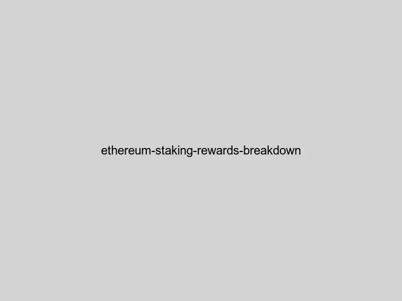 Breakdown of Ethereum staking rewards including base rewards, MEV, and validator performance factors