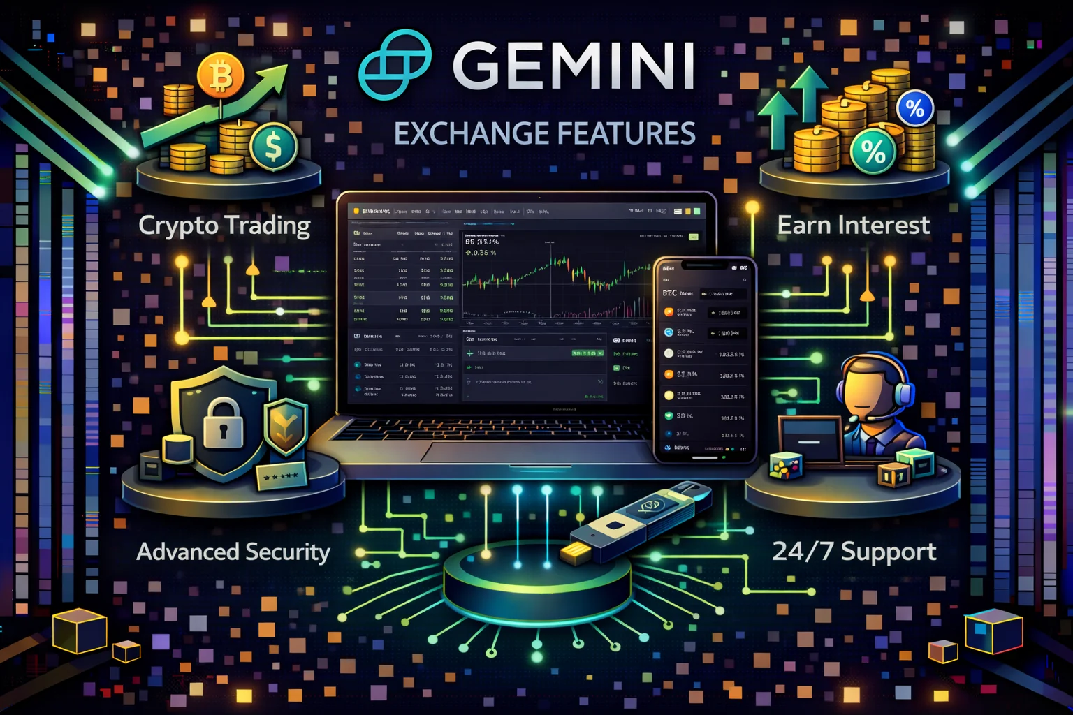 Gemini exchange key features including protection protocols and protection protocols