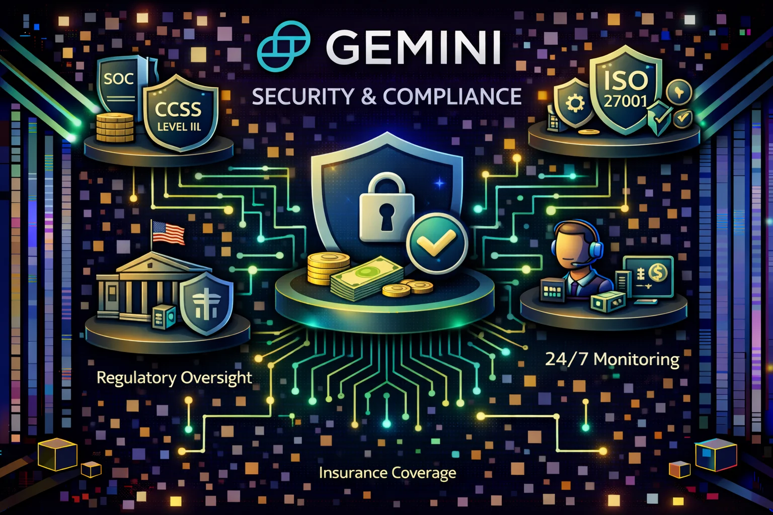Gemini exchange security features including cold storage and protection protocols