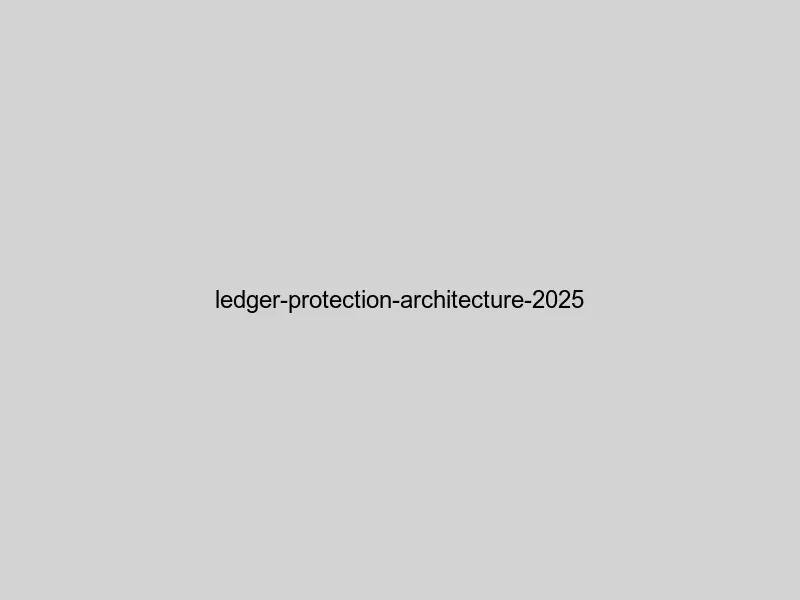 Ledger protection architecture diagram showing secure element, BOLOS operating system, and multi-layer protection