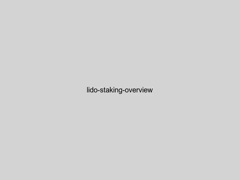 Lido tokenised staking protocol overview showing stETH tokens, validator network, and DeFi integrations