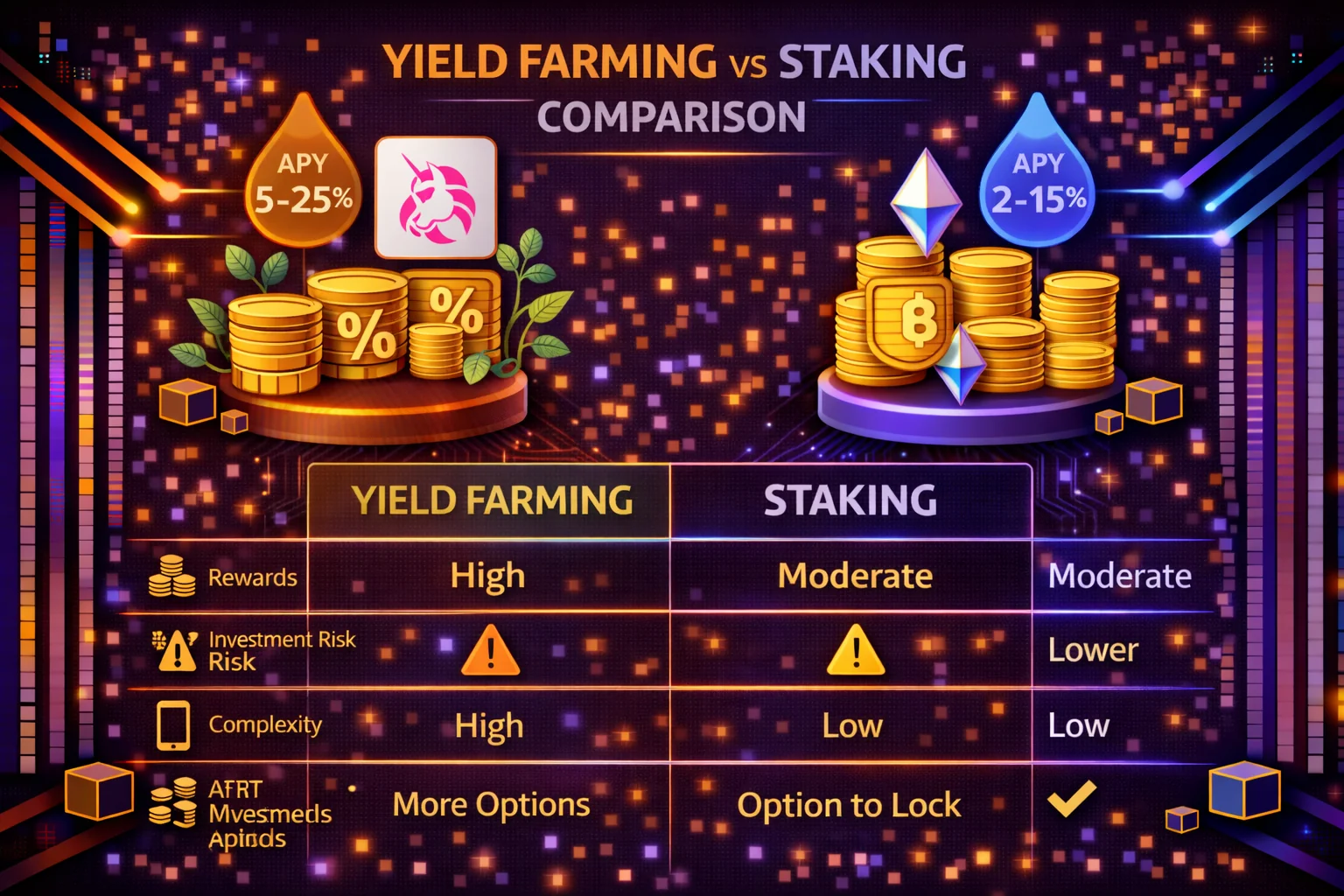  Yield farming vs staking comparison 2025 - comprehensive analysis of crypto earning strategies