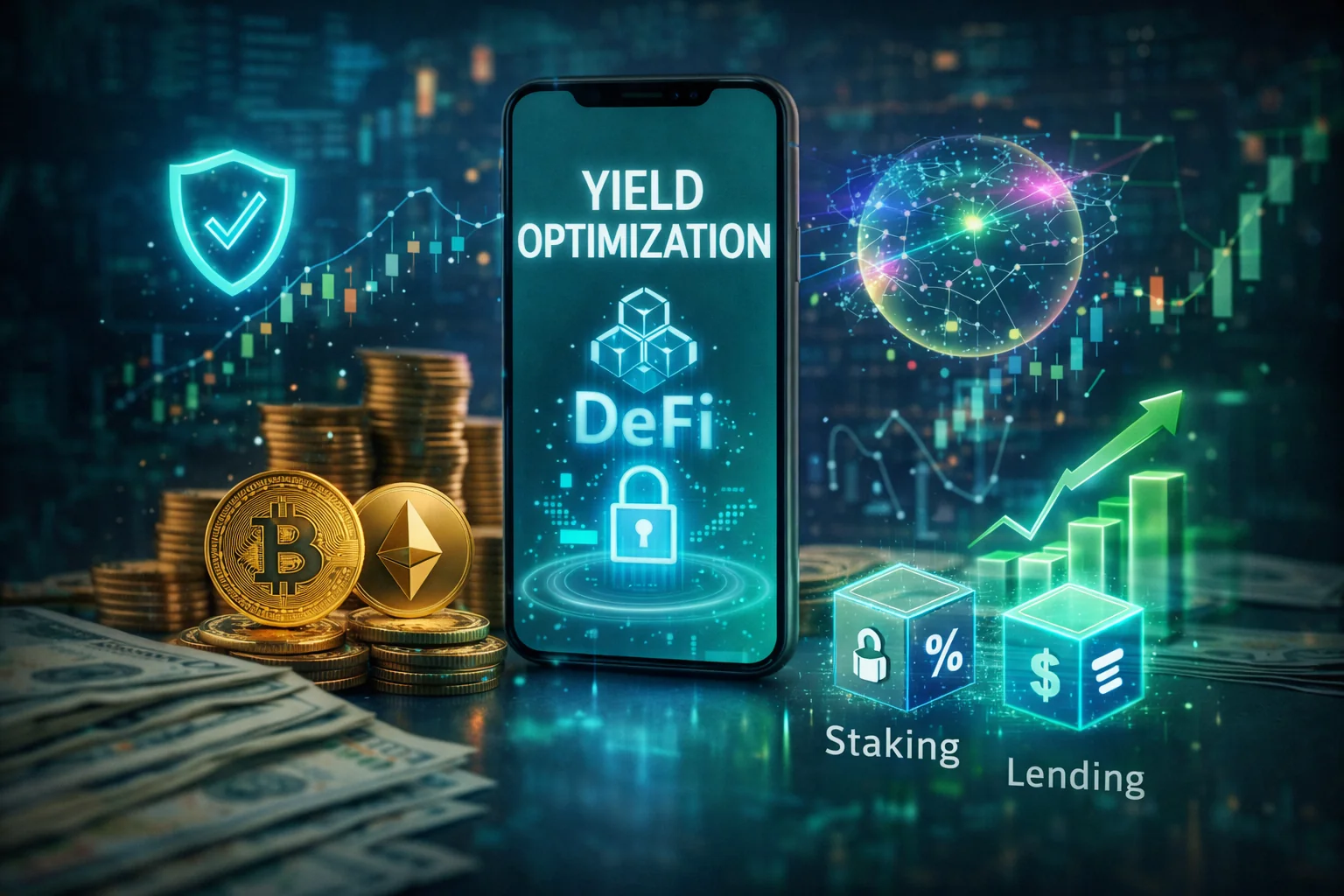 Yield optimisation strategies for CeFi and DeFi lending platforms
