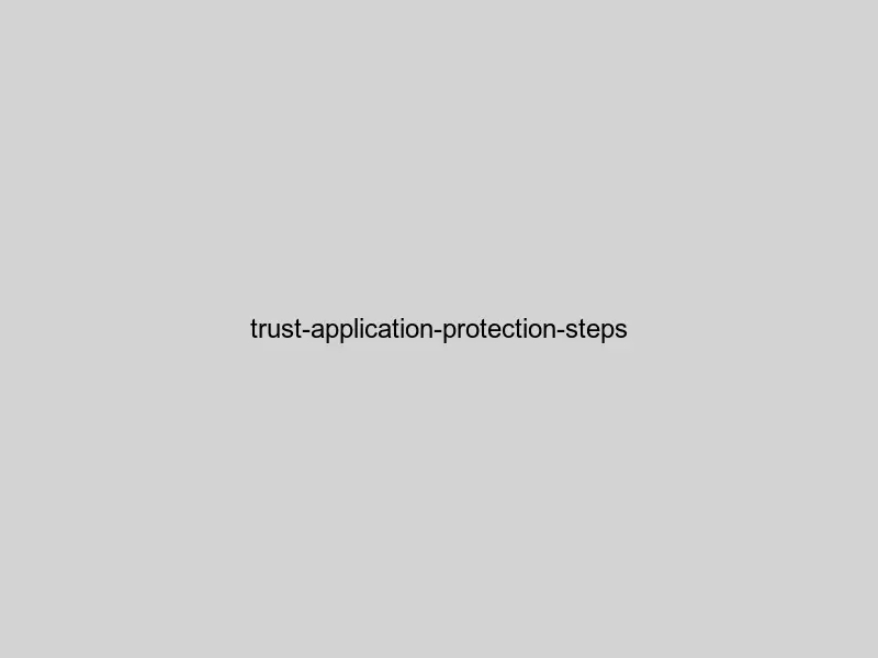 the TrustWallet application protection steps infographic showing private key protection methods