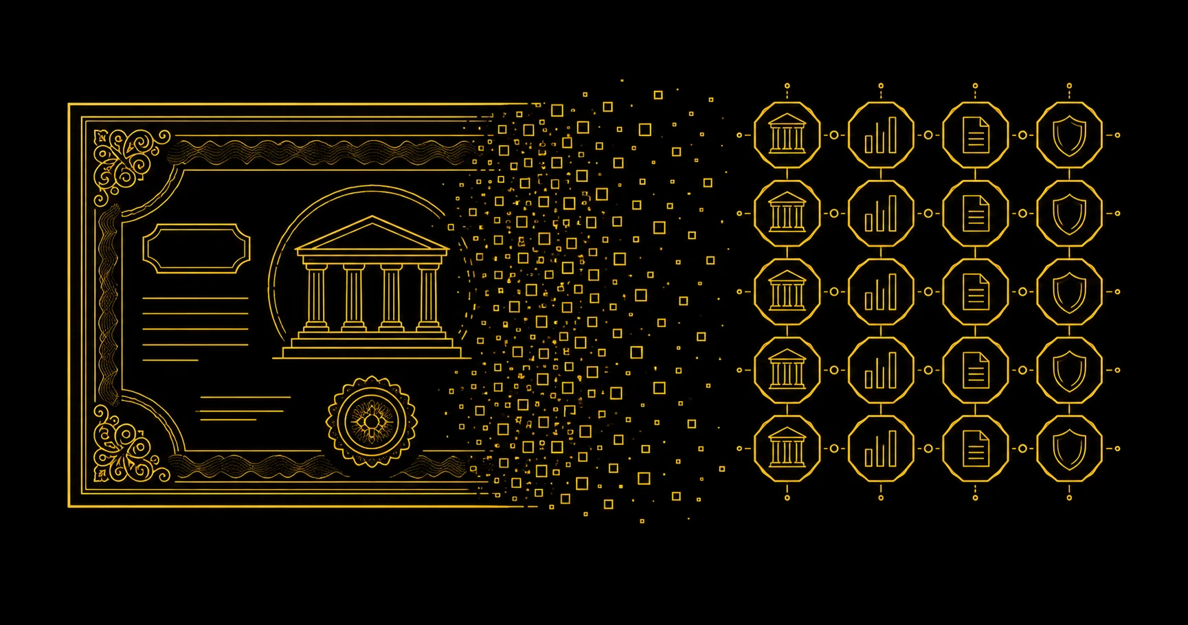 Tokenised US treasuries: a bond certificate abstracted into an on-chain token grid